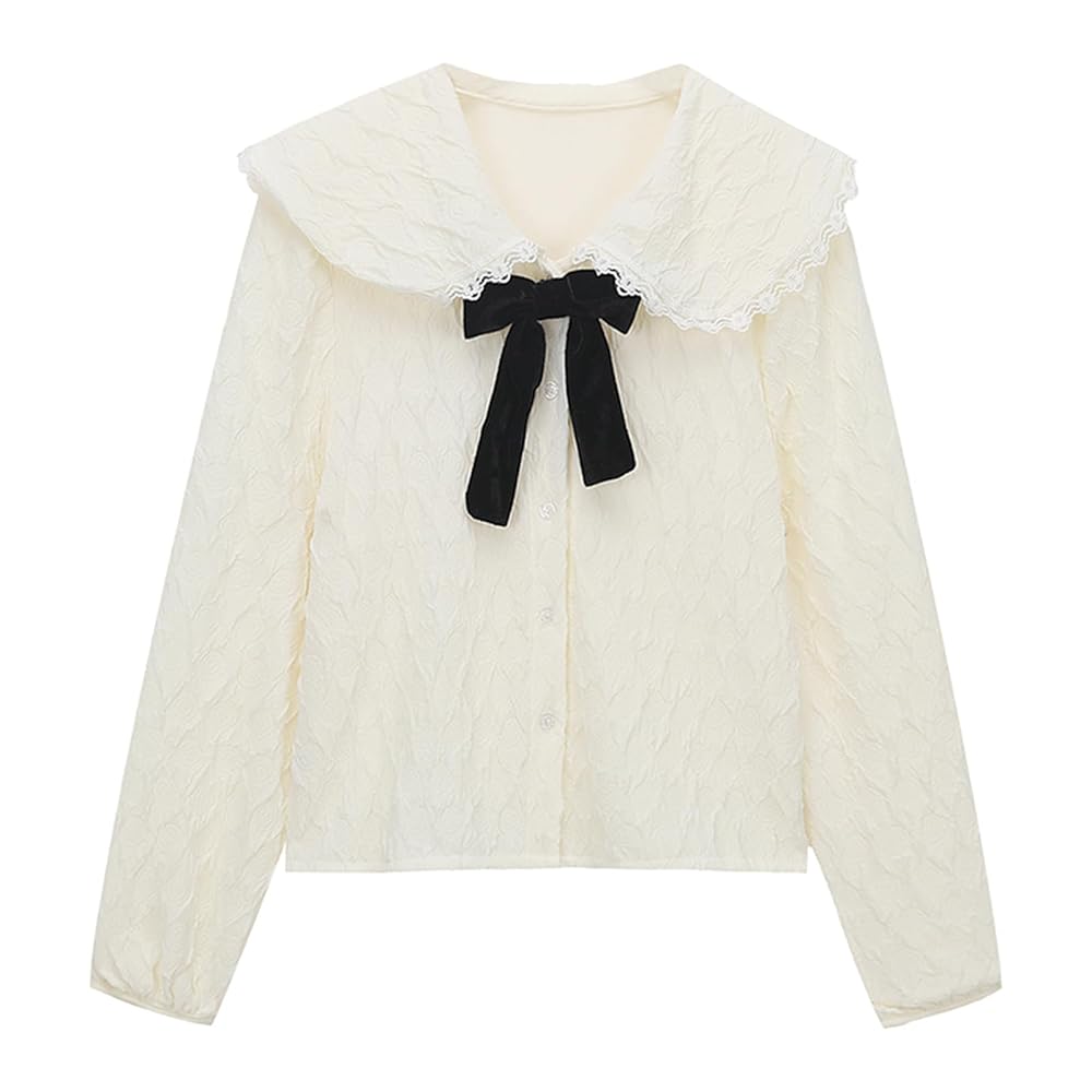 トップス loin. bowtie blouse cotton bkk22252_ivory_xl?qlt=85&w=696